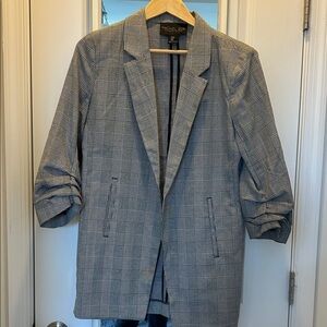 Rachel Zoe Gray Plaid Blazer